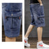 Denim Cargo Shorts Soft Stretch Washed