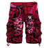 Red Camouflage Cargo Shorts