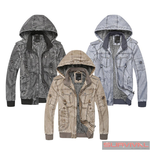 Faux Leather Designer Jacket