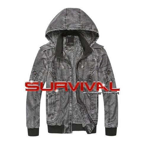 Faux Leather Designer Jacket