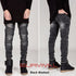 Biker Slim Fit Stretch Denim Pants