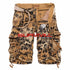 Yellow Camouflage Cargo Shorts
