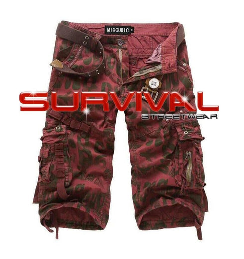 Camouflage Cargo Long Walk Shorts