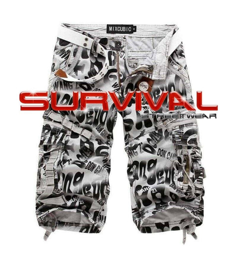 Camouflage Cargo Long Walk Shorts