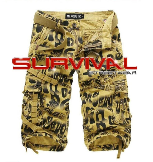 Camouflage Cargo Long Walk Shorts
