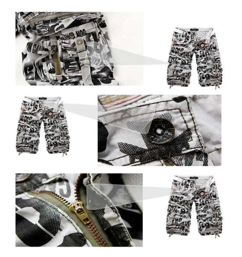Camouflage Cargo Long Walk Shorts