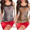 Sleeveless Singlet Tank Top Leopard Print