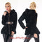 Hooded Fur Coat
