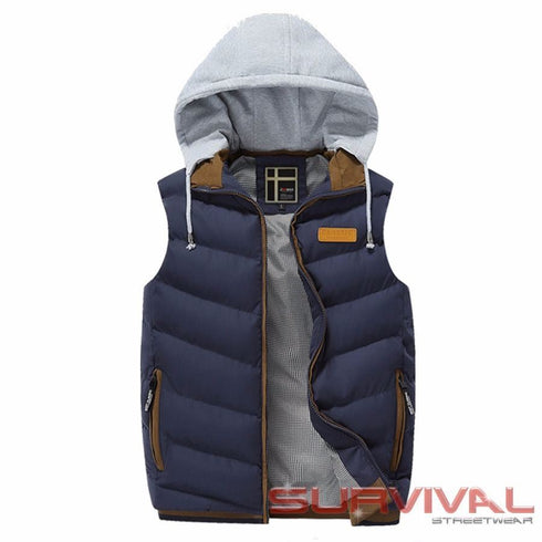 Padded Bomber Sleeveless Vest