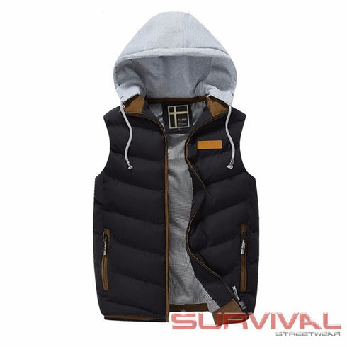Padded Bomber Sleeveless Vest