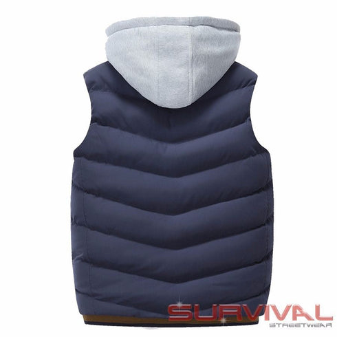 Padded Bomber Sleeveless Vest