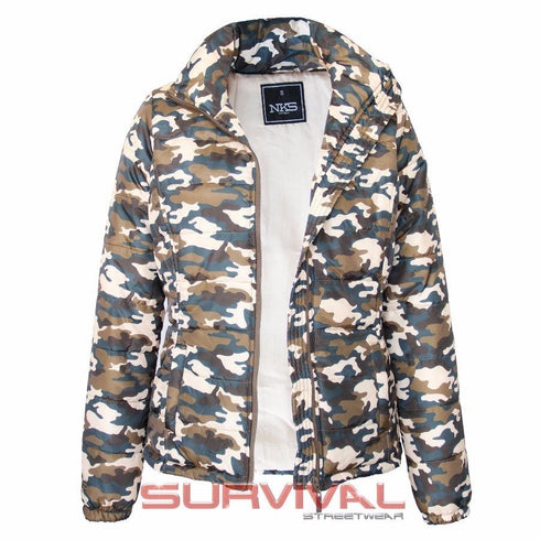 Puffer Camouflage Jacket