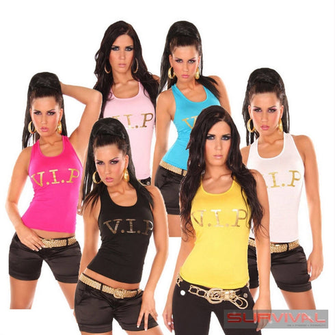 Sleeveless Racer Back Single Tank Top