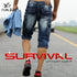 Mens Denim Cargo Shorts Midweight