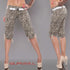 Leopard Capri Pants Walk Shorts