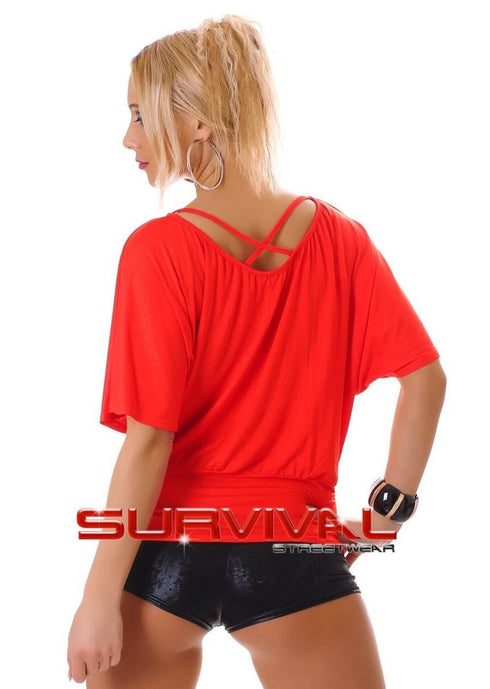 Short Sleeve Off Shoulder Top