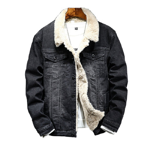 Denim Full Fleece Lined Jacket
