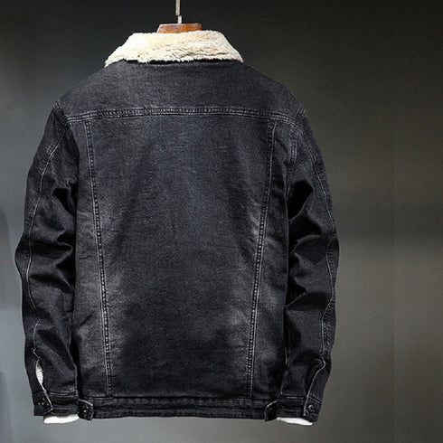 Denim Full Fleece Lined Jacket