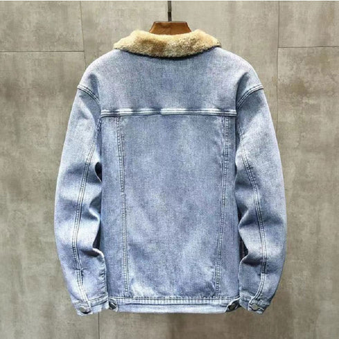 Denim Full Fleece Lined Jacket