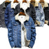 Denim Full Fleece Lined Jacket
