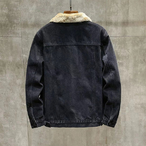 Denim Full Fleece Lined Jacket