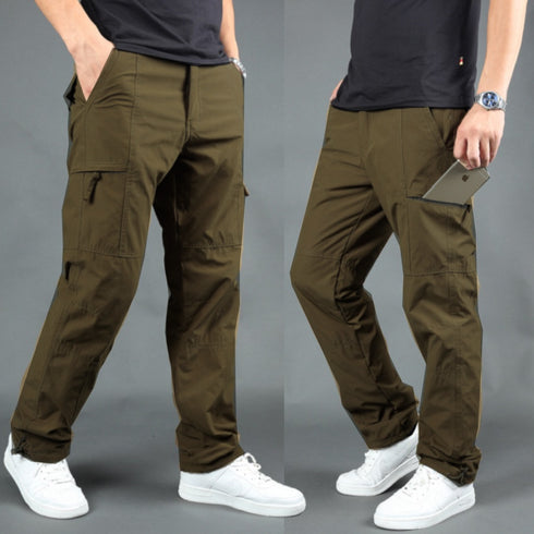 Cargo Pants Fleece Lined Elasticated Waist Trousers