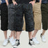 mens 3/4 length cargo shorts