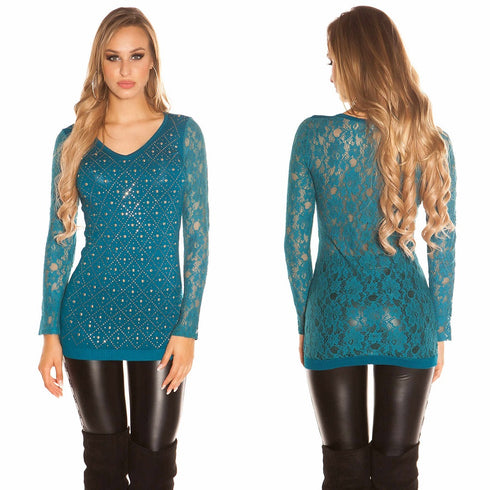 Long Sleeve Lace Jumper