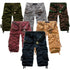mens below knee length cargo shorts