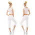 My Bestiny White Cropped Skinny 3/4 Jeans - 1242
