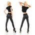 MyBestiny - Black Skinny Faux Leather Pants