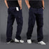 mens royal blue cargo pants relaxed fit