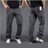 mens grey cargo pants relaxed fit