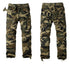 Mens Cargo Pants Brown Green Camouflage