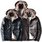 Faux Leather Fleece Lined Jacket
