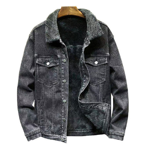 Denim Full Fleece Lined Jacket
