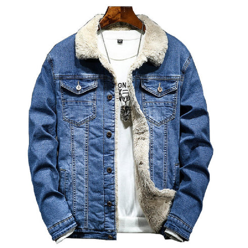 Denim Full Fleece Lined Jacket