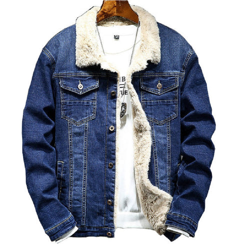 Denim Full Fleece Lined Jacket