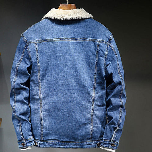 Denim Full Fleece Lined Jacket