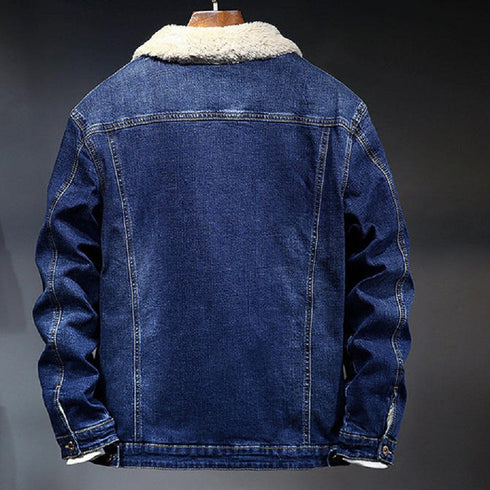 Denim Full Fleece Lined Jacket
