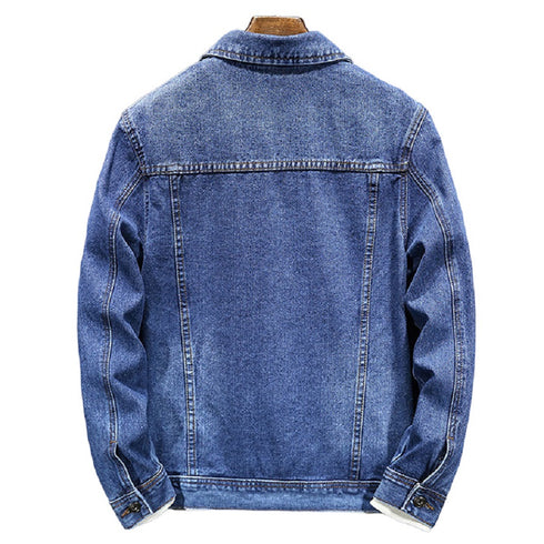 Denim Jacket Lightweight Jeans Collared Top