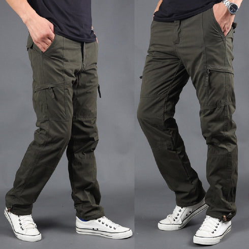 Cargo Pants Fleece Lined Elasticated Waist Trousers