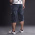 Denim Cargo Shorts Soft Stretch Washed