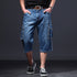 Cargo Denim Long Shorts