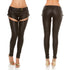 Black Skinny Wet Look Pants