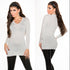 Long Sleeve V Neck Jumper