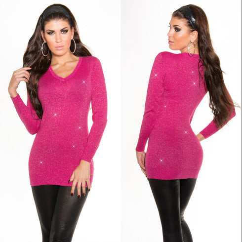 Long Sleeve V Neck Jumper