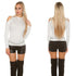 Long Sleeve Open Shoulder Jumper