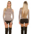 Long Sleeve Open Shoulder Jumper