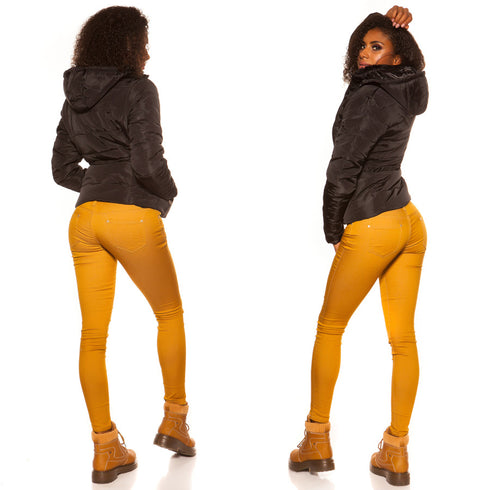 Padded Coat with Belt